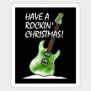 Have A Rockin' Christmas Electric Guitar Magnet